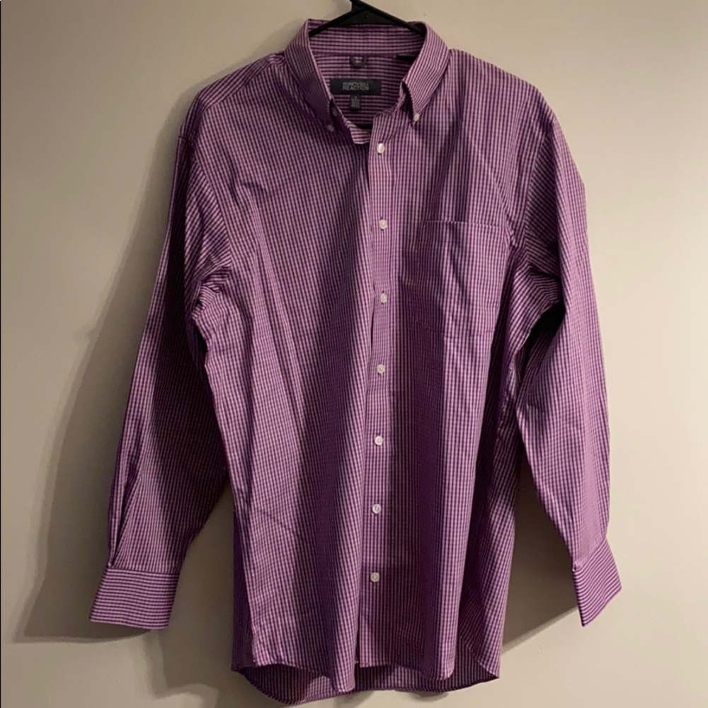 A Purple Kenneth Cole Reaction Dress Shirt